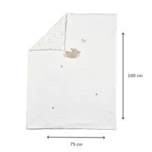 Carica l'immagine nel visualizzatore di Gallery, FanFan Couverture bébé 75x100 cm – Plaid doux pour berceau, siège auto ou lit bébé – Velours blanc