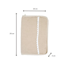 Carica l'immagine nel visualizzatore di Gallery, FanFan Protège carnet de santé – Avec fermeture éclair – Housse de protection documents bébé – Beige