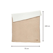 Carica l'immagine nel visualizzatore di Gallery, TEDDY Couverture supersoft beige 100x75 cm – Couverture bébé double face