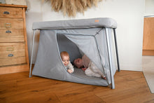 Load image into Gallery viewer, Lit parapluie 3 en 1 - Eazy sleep - Gris chiné / Galet