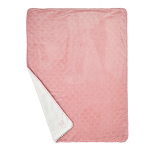 Couverture Bébé LAPIDOU - Lapidou - 100 cm - Lapidou Wavy vieux rose