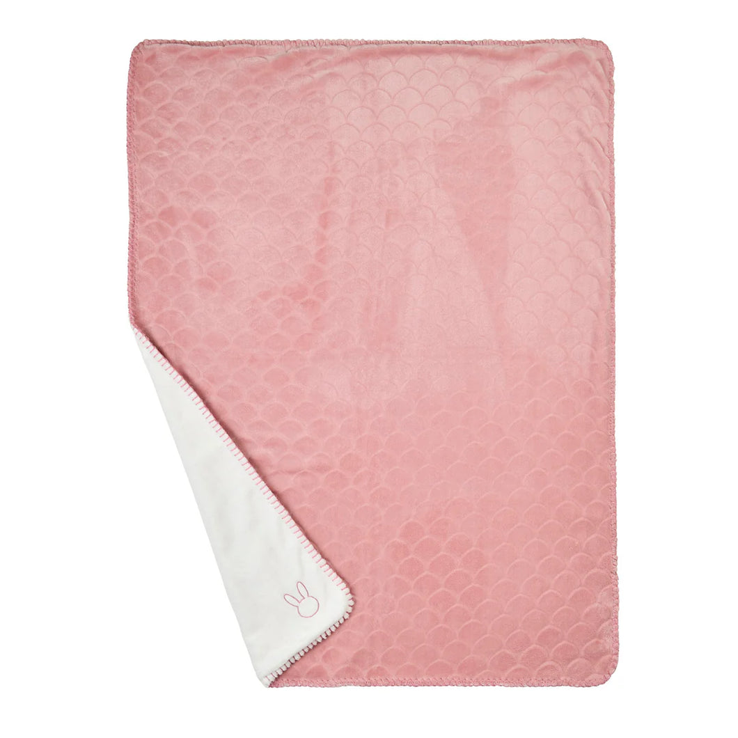 Couverture Bébé LAPIDOU - Lapidou - 100 cm - Lapidou Wavy vieux rose