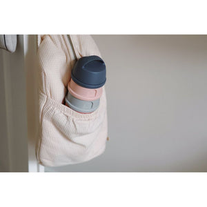 Boîte doseuse de lait 4 compartiments empilables Gris/Rose