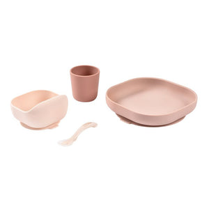 Coffret repas silicone 4 pièces - Barbe à papa
