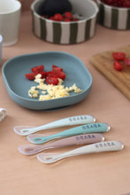 Carica l&#39;immagine nel visualizzatore di Gallery, Lot de 4 cuillères 1er âge silicone - Natural Set
