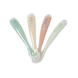 Lot de 4 cuillères 1er âge silicone - Natural Set