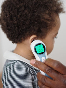 Thermomètre infrarouge auriculaire et frontal Thermospeed Blanc / Bleu