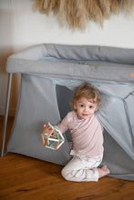 Load image into Gallery viewer, Lit parapluie 3 en 1 - Eazy sleep - Gris chiné / Galet
