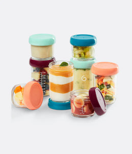Lot de 8 Babybols en verre + Livret Recettes Bio