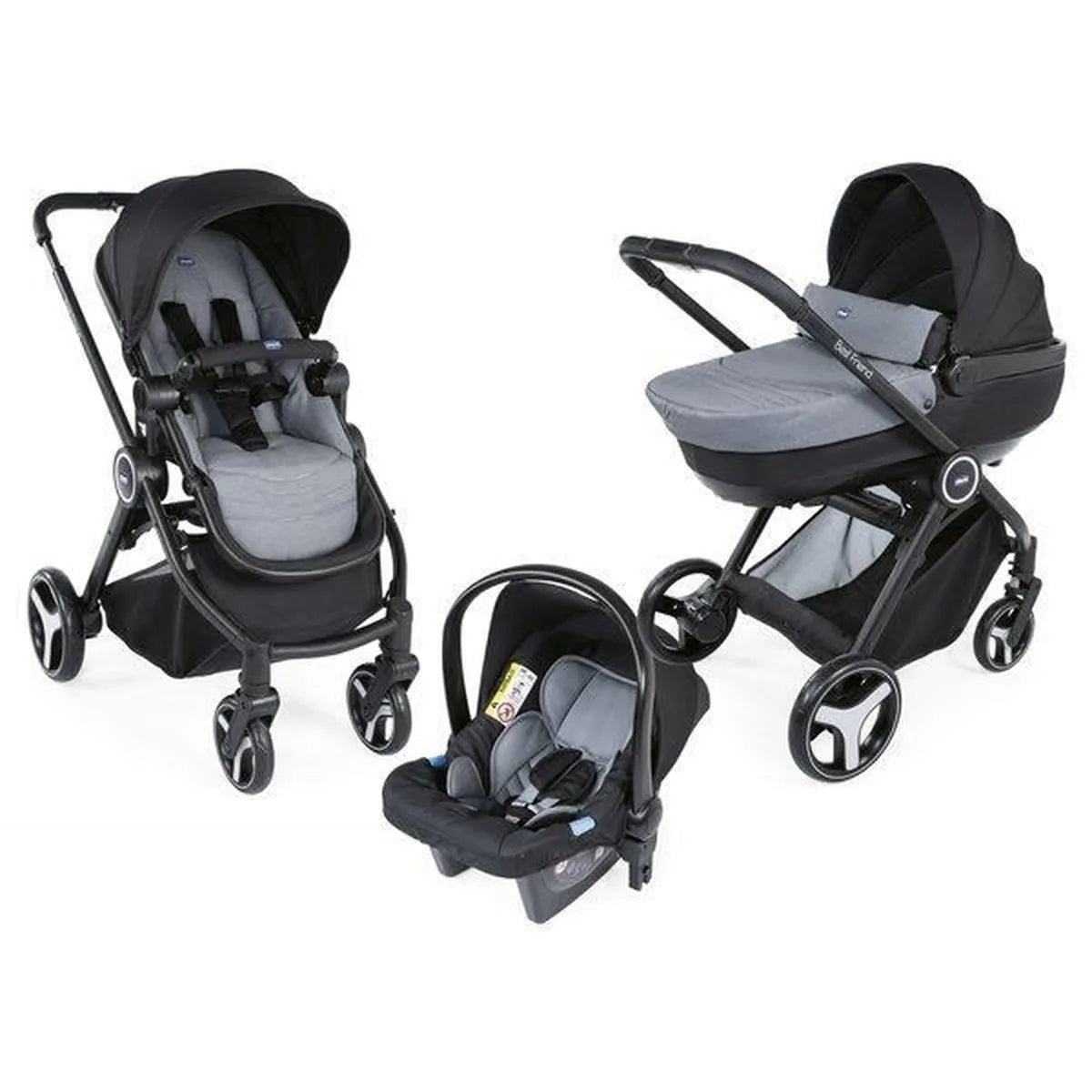 Poussette TRIO Best Friend Comfort Stone